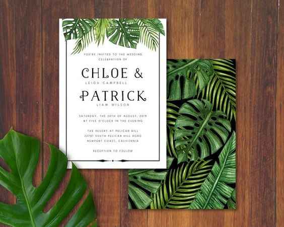 Rainforest Wedding Theme