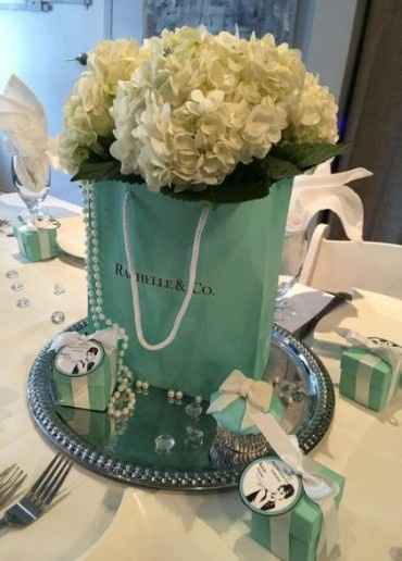Tiffany inspired centerpiece