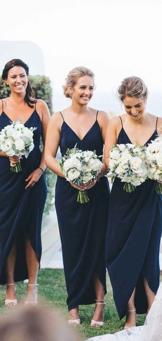 Navy Bridesmaids