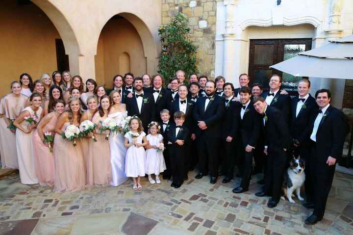 Large wedding party 