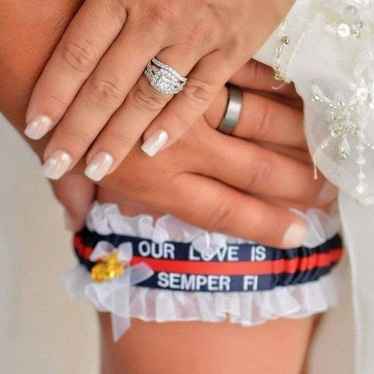 US Marine Corps wedding garter