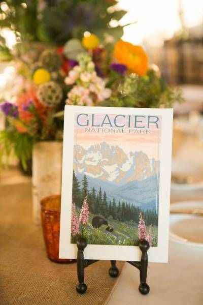 wedding mountain table name graphic