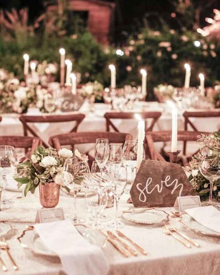 rock in wedding centrepiece