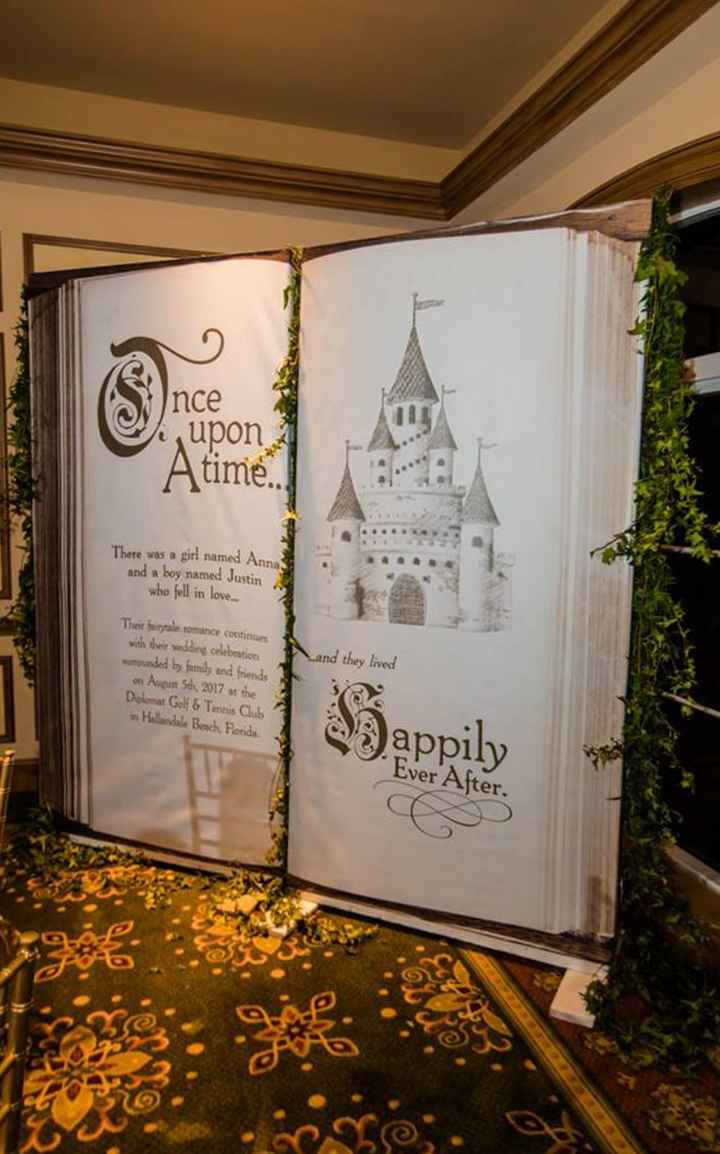 one upon a time wedding backdrop