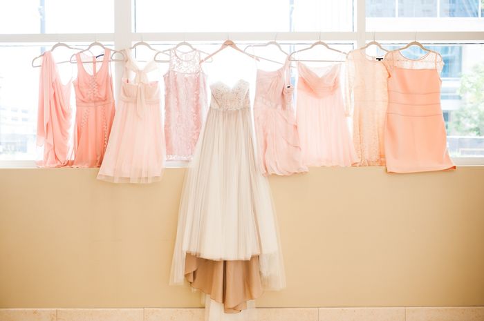 Mismatched BM dresses