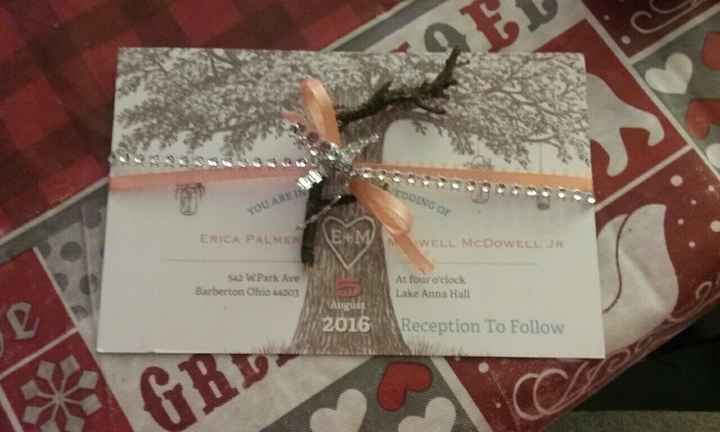Invitations have arrived