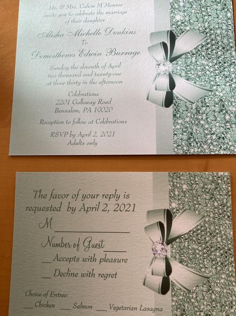 Let's See Your Invitation/details/rsvp Cards! 7