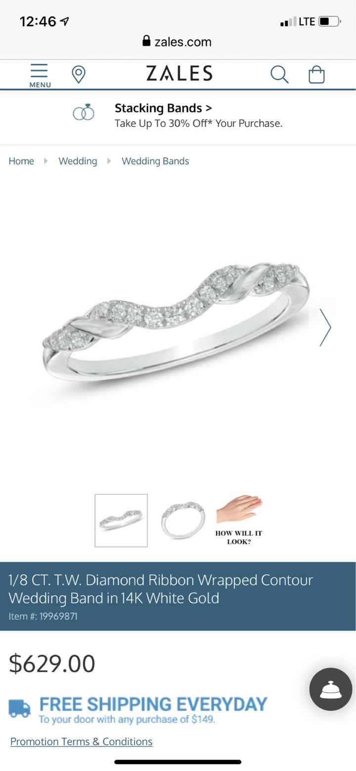 Finding a wedding band with a matching shape - 2