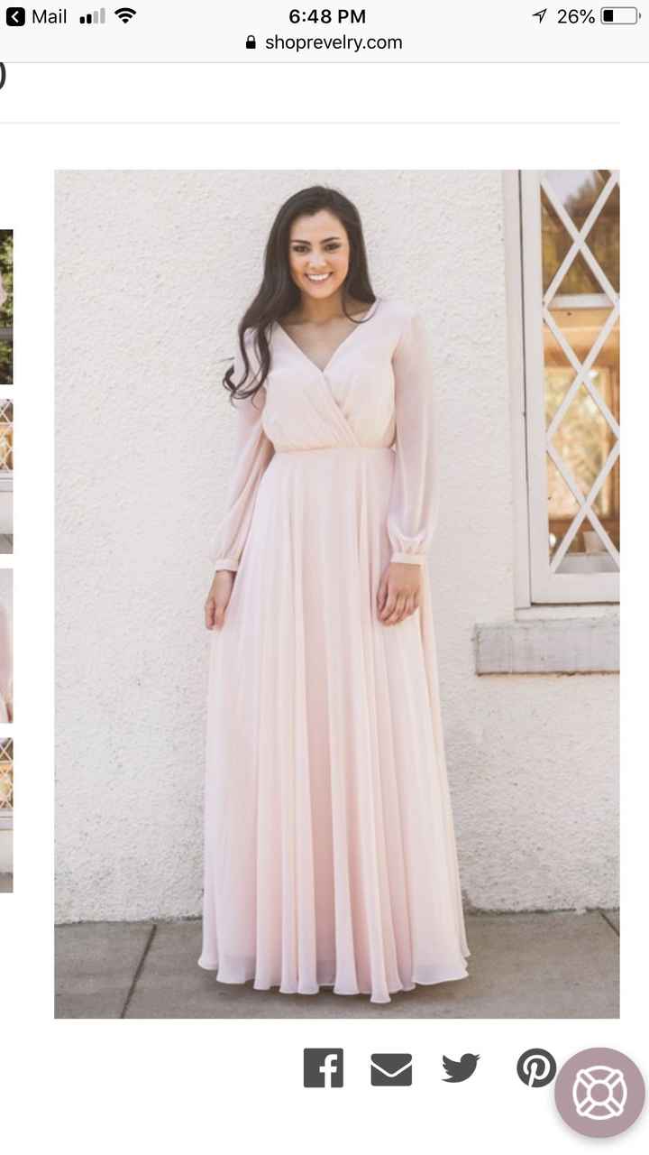 Bridesmaid dress as a wedding dress - 1