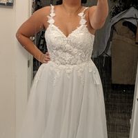 Azazie wedding dress try on - 2