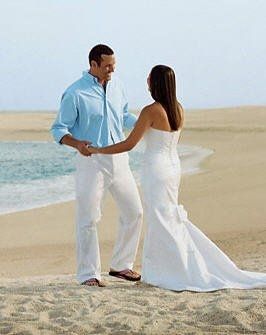 Would this dress look okay with a "casual groom" in an outdoor wedding??
