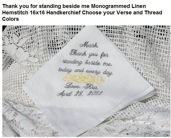 Personalized Hankies from Etsy..