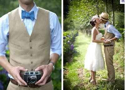 Would this dress look okay with a "casual groom" in an outdoor wedding??
