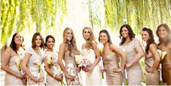 Champagne Bridesmaid dresses, anyone??