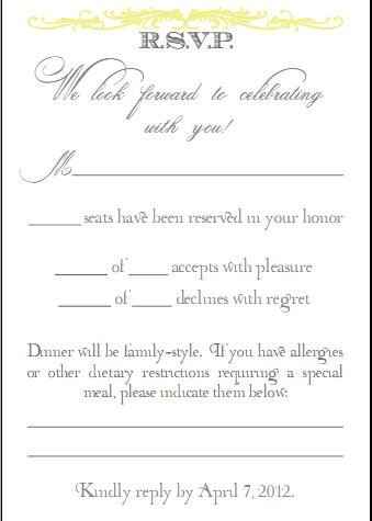 RSVP help