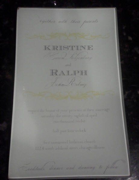 Wow!  We just got the coolest wedding gift.  :)