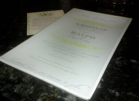 Wow!  We just got the coolest wedding gift.  :)