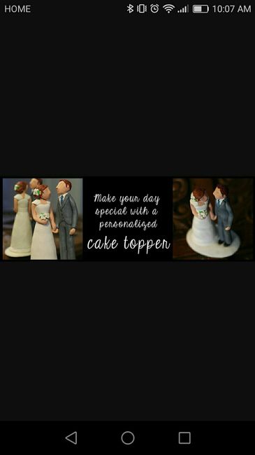 Cake topper