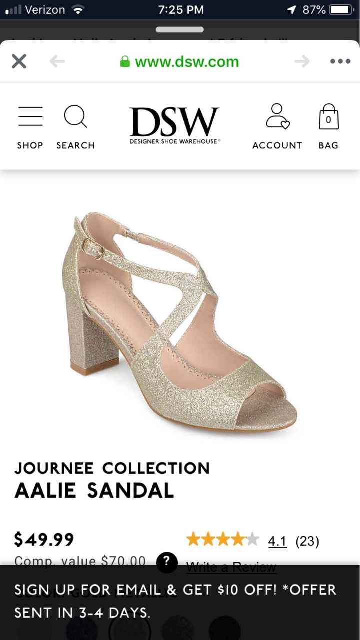 Curious what everyone's wedding shoes look like? - 1