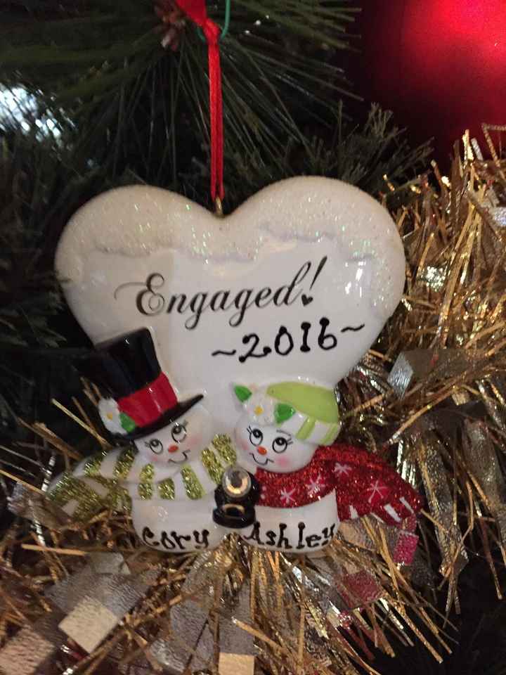 Engagement Christmas ornaments!