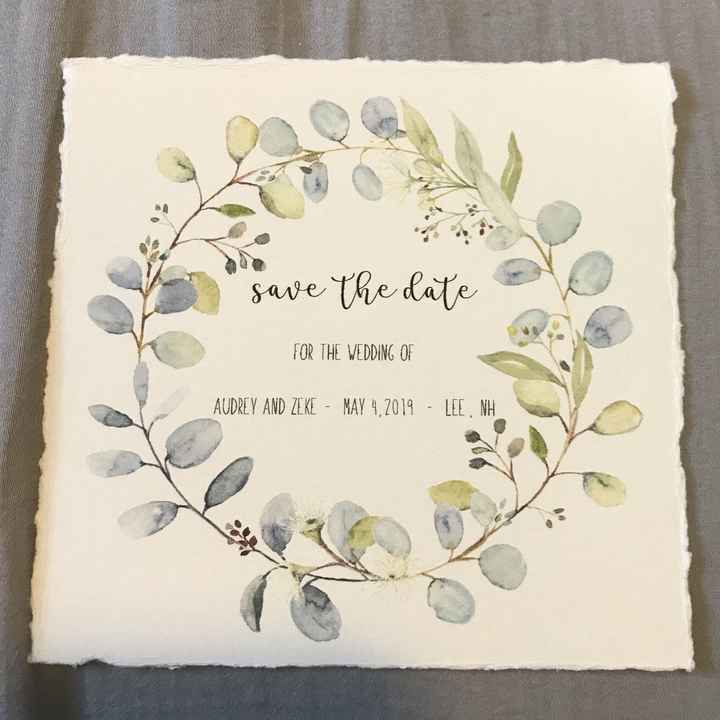 Critique my diy Save the Date - 1