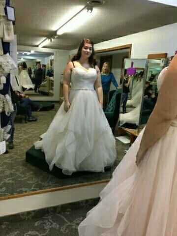 Blush bridal gown