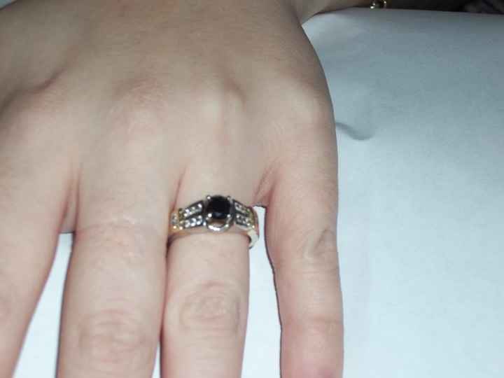 We haven't seen any BLING in a while!  Show off your rings!