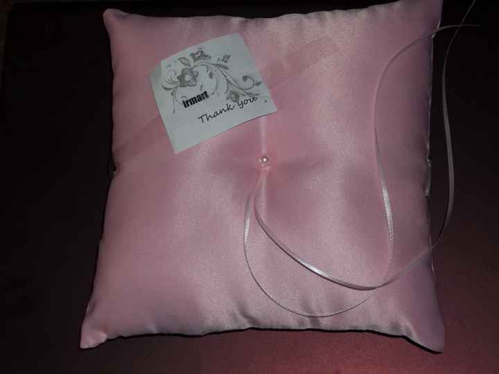 I got my ringbearers pillow today! YAAYYY!