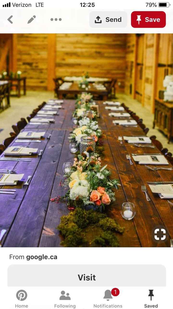 What color  tablecloth should i use for a moss tablerunner? - 3