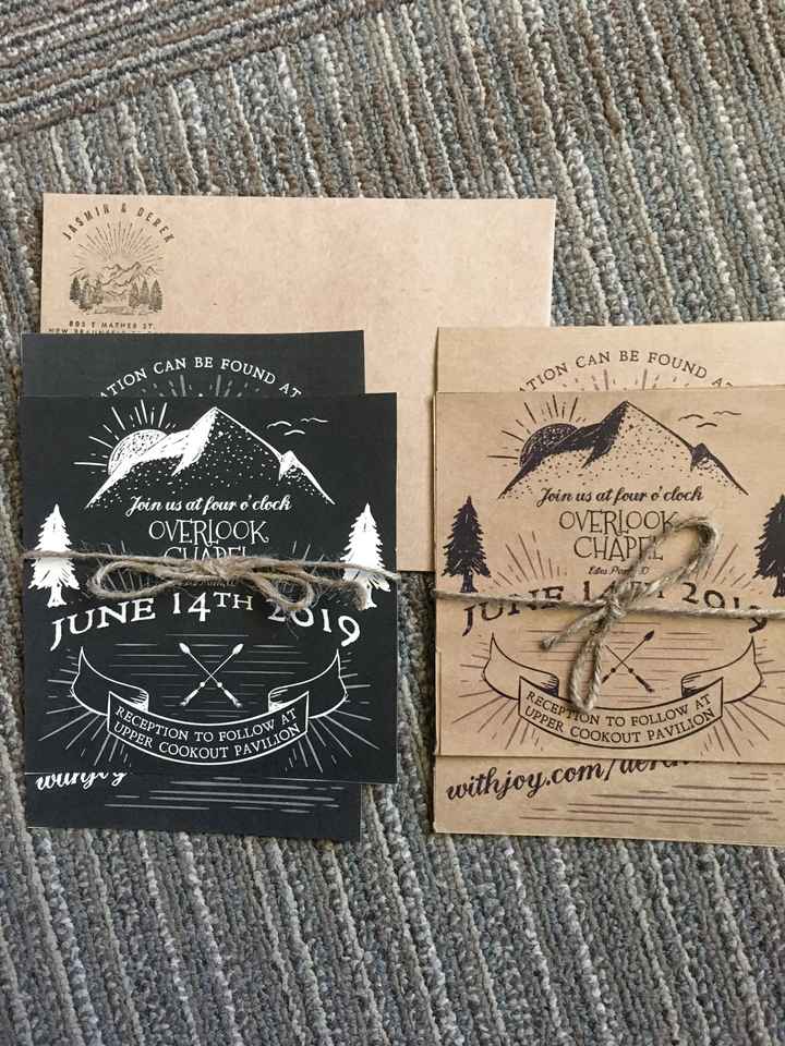 My wedding brain=overthinking. Help with invitations! - 1