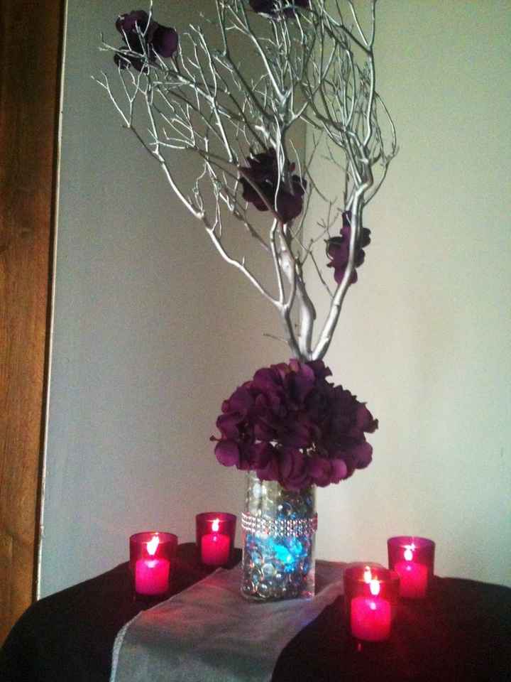 My d.i.y centerpiece trial....