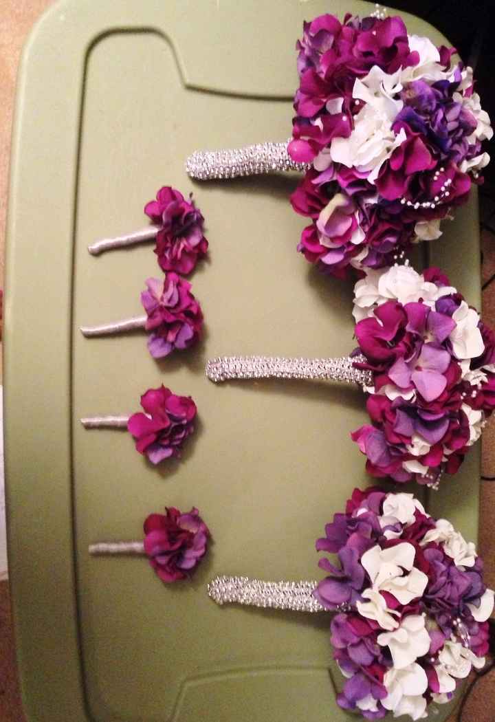 All done with diy's!!!! (purple,silver and black)