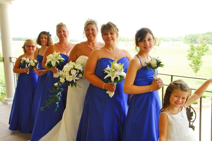 Show me your bridesmaid dresses with your wedding dress!