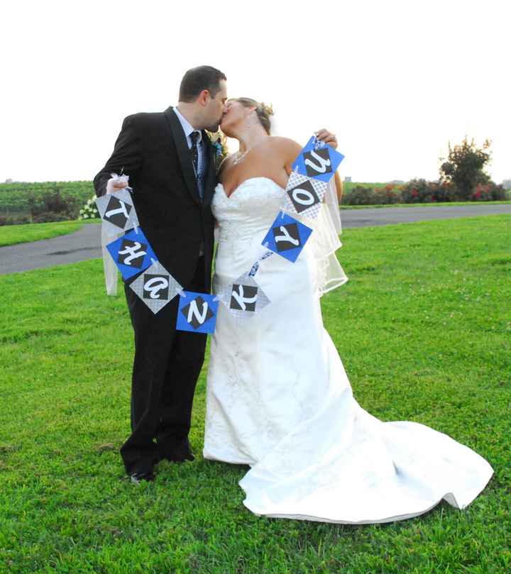 "Just Married" "Thank You" photo props question