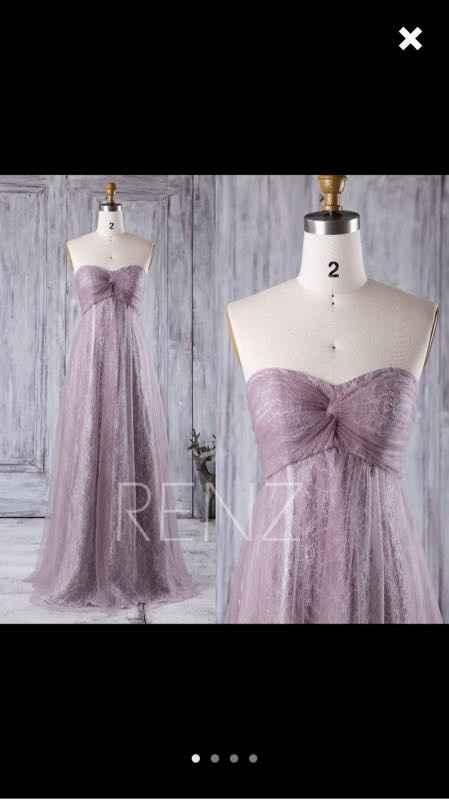 Dusty Purple bridesmaid dresses