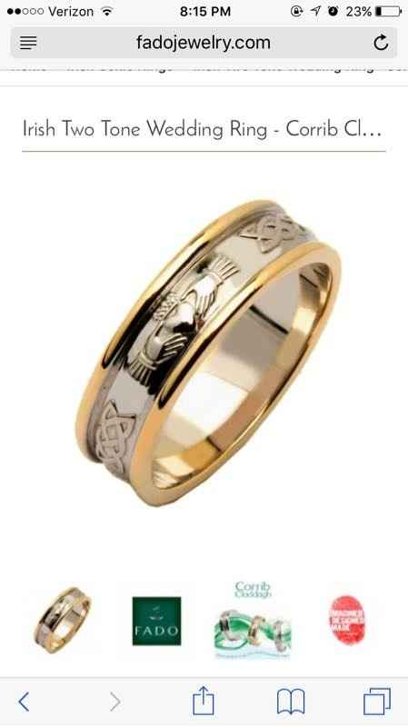 We show off our rings a lot, why not show off your grooms ring!