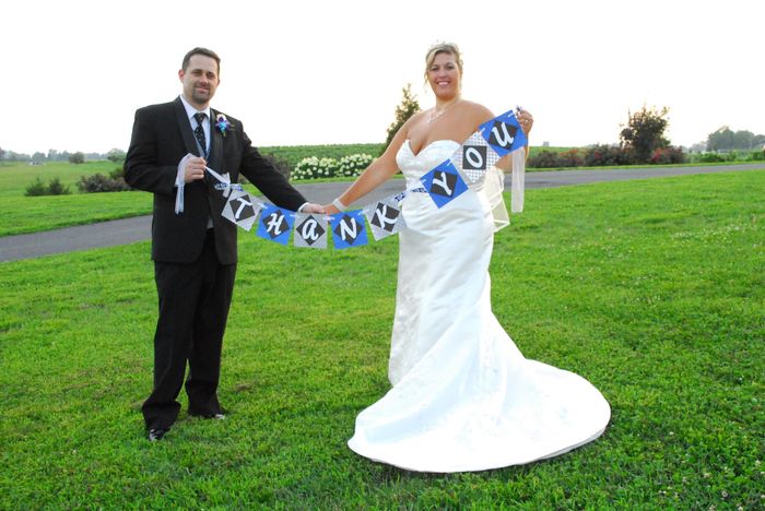 "Just Married" "Thank You" photo props question