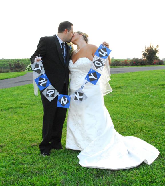 "Just Married" "Thank You" photo props question