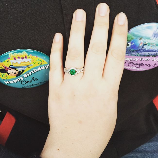 Still getting use to a ring on my finger!