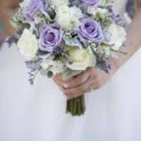 White and lavender wedding 
