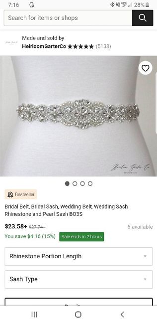 Hello! can anyone help me find a dupe to this beaded sash for my wedding dress? 3