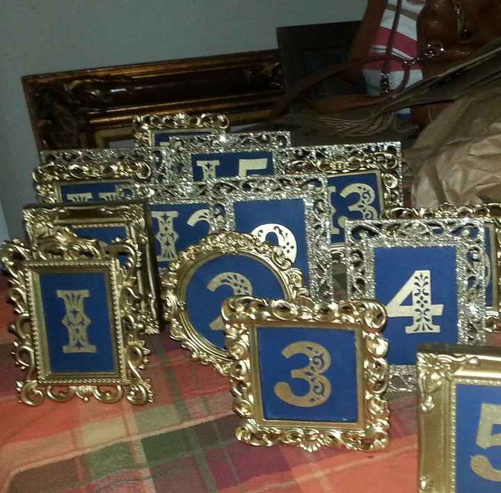 DIY Table numbers