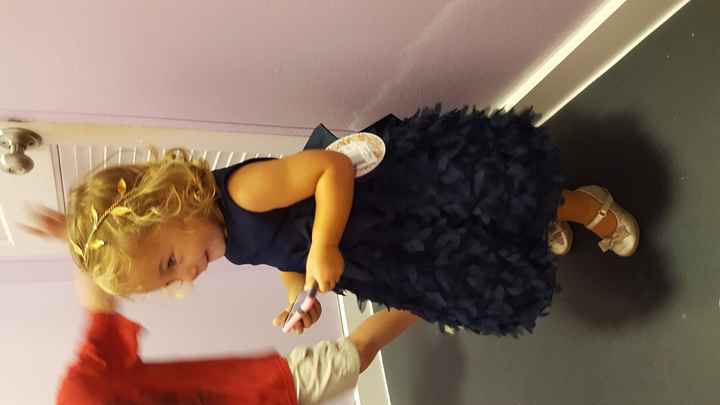 Flower girl dress- Navy Blue