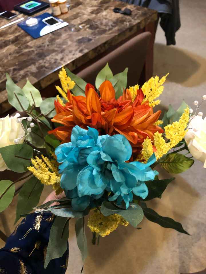 Center piece bouquets are done!! - 3