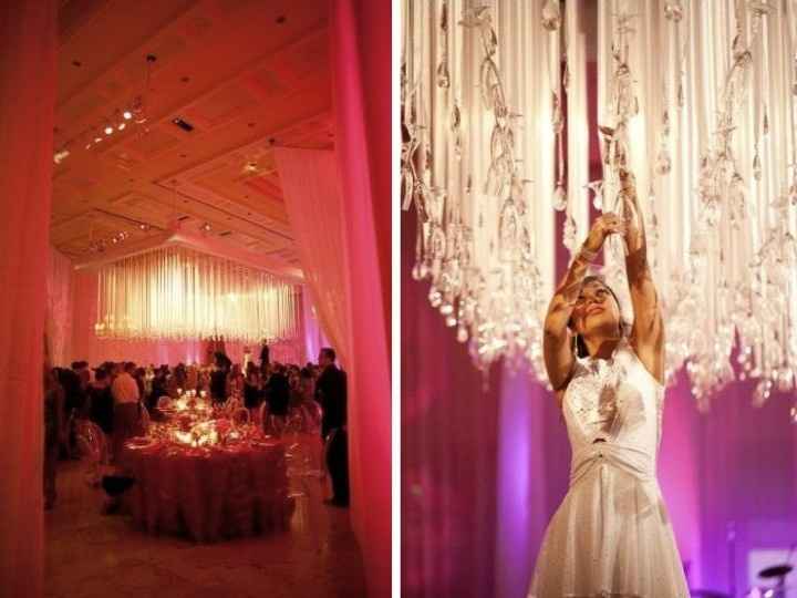 Champagne glass chandelier