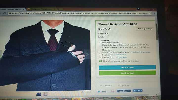 arm sling for wedding