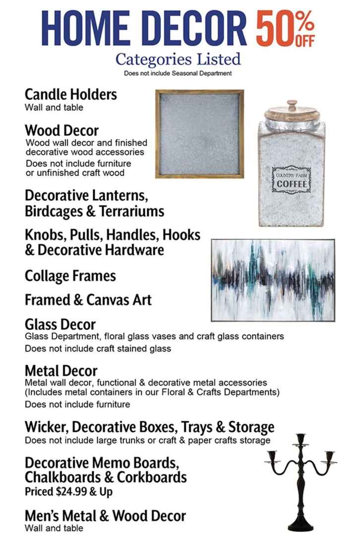Hobby Lobby is having another 50% off!!! Decor and diy - 1