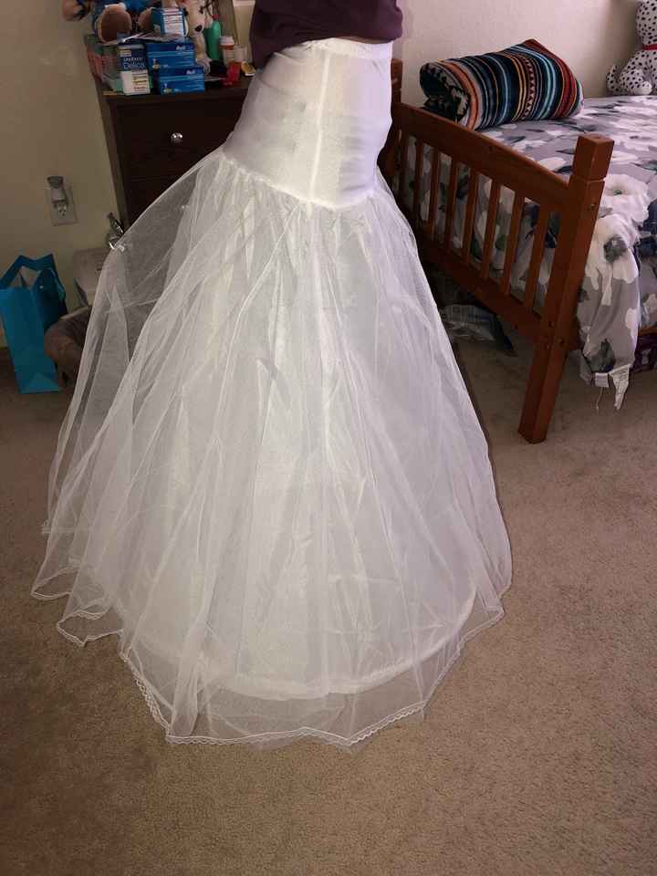 Petticoat for my gown arrived!! Another Amazon steal - 2