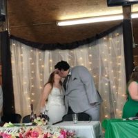 XD our first kiss of the reception