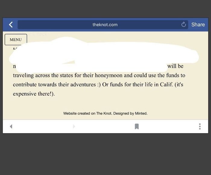 SMDH...wedding invite I saw online